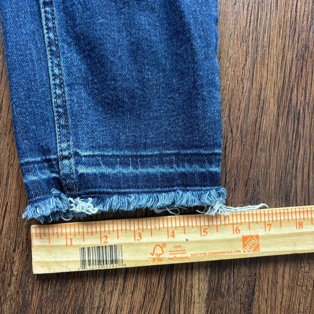 Judy Blue Slim Fit Jeans JB88704DK Dark Wash Raw Hem Women’s Size 3/26 - Picture 10 of 11